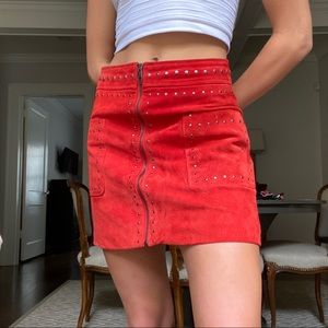 BAGATELLE NYC SUEDE SKIRT